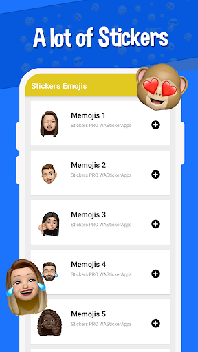 Screenshot Stickers Emojis WAStickerApps