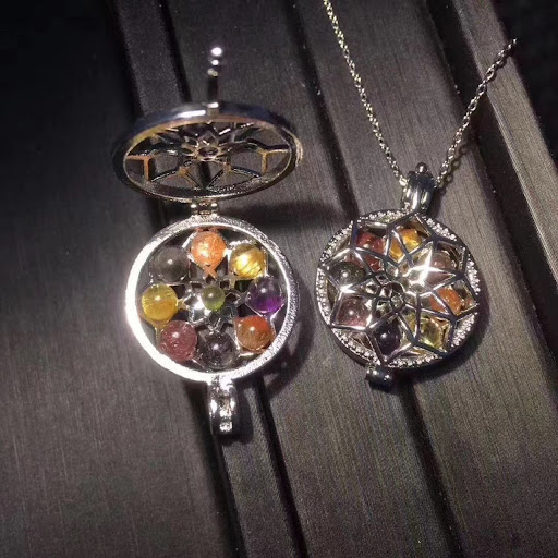 Title 6, Duobao Pendant Golden Sun Hair Crystal Strawber...