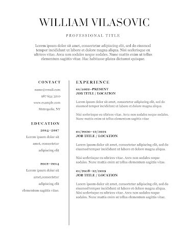 Resumes 5 - Academic Resumes template