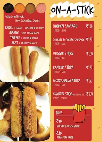 Auto Express Hot Dogs menu 