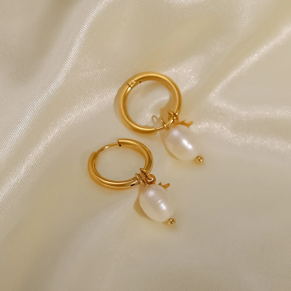 Title 2, Boucles doreilles XINGX en perles deau douce ...
