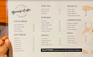 Barney's Coffee menu 1