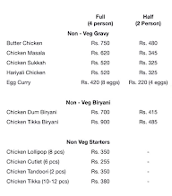 Shweta's Taatbhar Potbhar menu 2