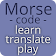 Morse code  icon