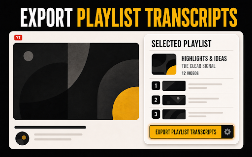 YouTube Video Playlist Transcript Downloader screenshot 3