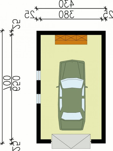 G10 - Rzut garażu