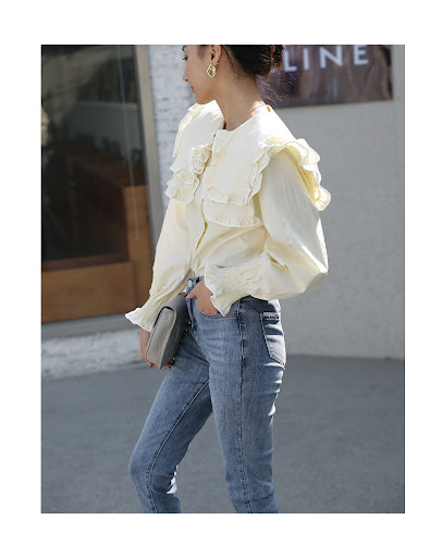Title 6, Womens Retro Stretch Irregular Little Feet Jea...
