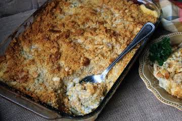 Cheesy Corn and Green Bean Casserole