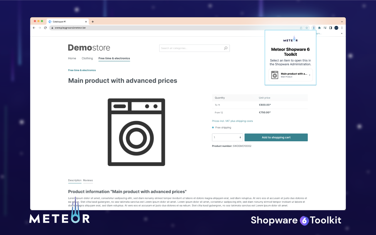 Meteor Shopware 6 Toolkit Preview image 5