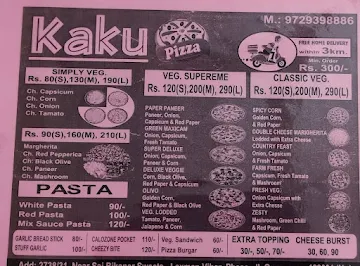 Kaku Pizza menu 