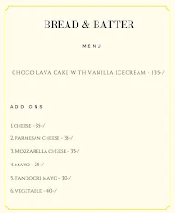 Bread and Batter menu 2