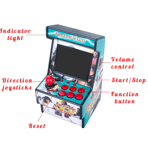 Title 4, Mini 156 Arcade 16-bit Retro Handheld Game Cons...