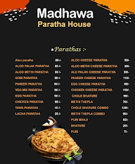 Madhava Paratha House menu 1