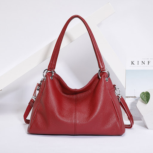 Title 5, Fashion Genuine Leather Totes Lady Crossbody Ba...