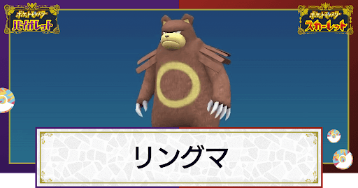 ポケモンsv リングマの入手方法と進化条件 技と種族値 スカーレットバイオレット 神ゲー攻略