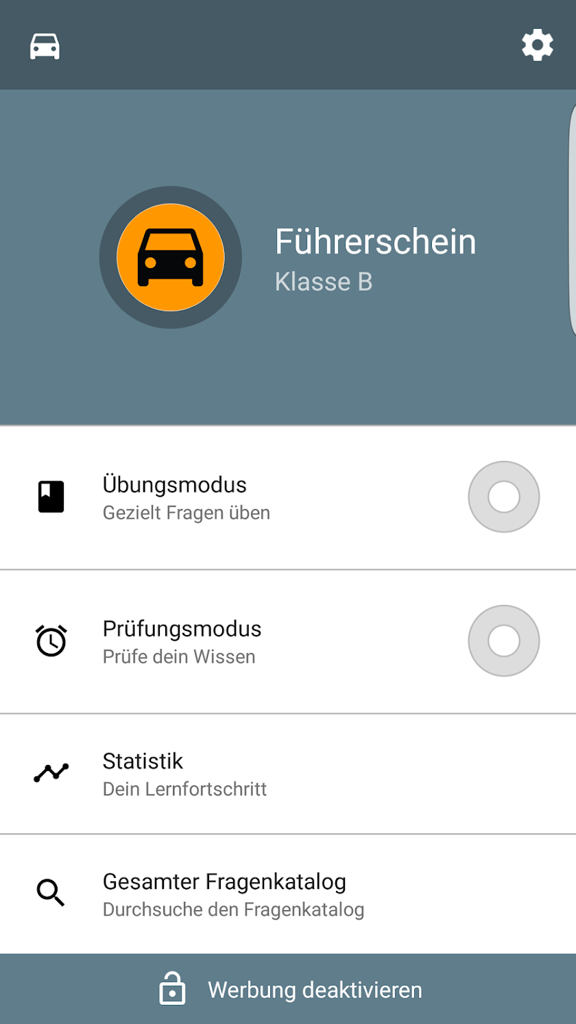 Auto Führerschein Theorie 2016 Screen 1