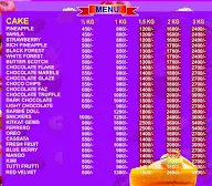 Online Cake menu 2