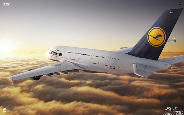 Airbus A380 HD Wallpapers New Tab Theme