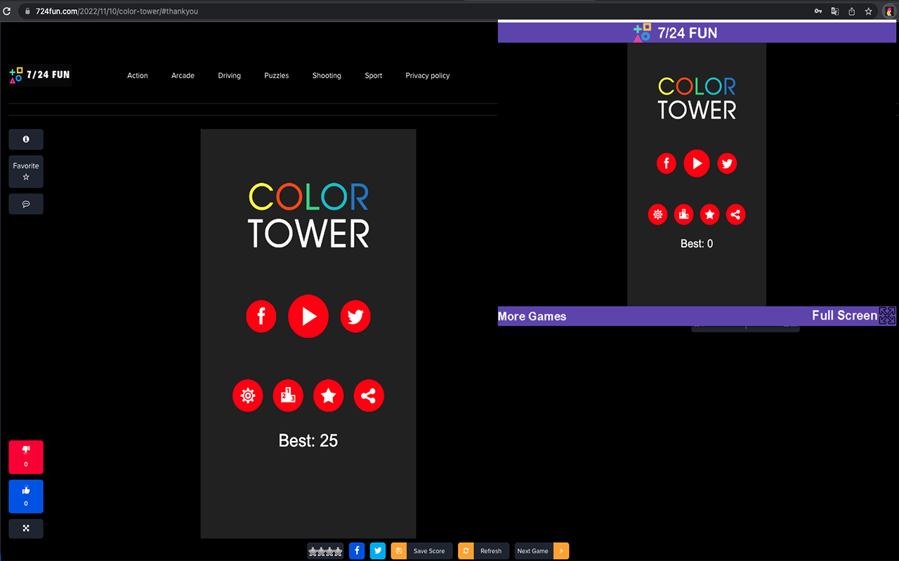 Color Tower Game - Arcade Game Preview image 1