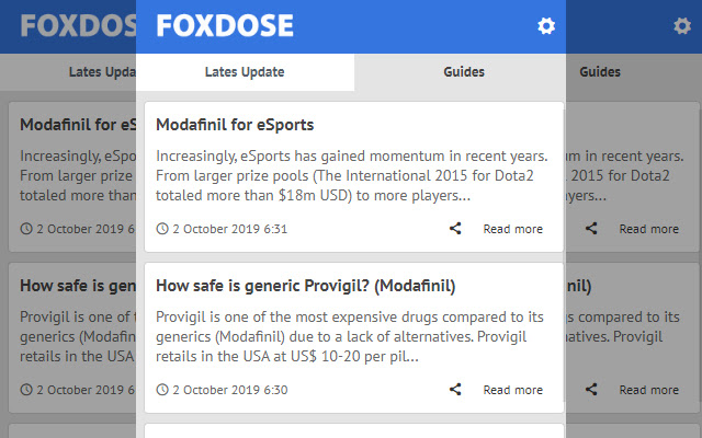 Foxdose - Latest News Update chrome extension