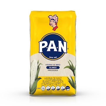 Harina De Maíz Pan Blanco Precocida Paquete x 1 kg  