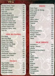 East Side Cafe menu 1