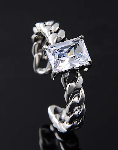 S925 Sterling zilveren retro ring m - 2