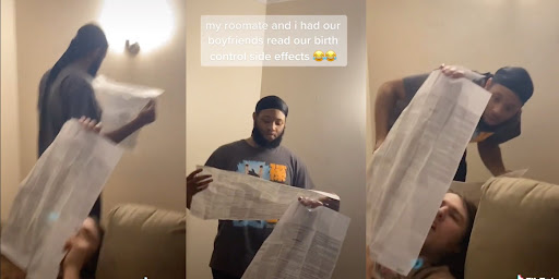 ‘This sh*t is nuts’: 2 guys read their girlfriends’ birth control side effects in viral TikTok