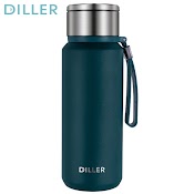 Diller Bình Giữ Nhiệt 1500 800 650Ml Vacuum Bottle Mlh8984 - Có Khay Lưới Lọc Trà, Dây Treo, Cốc Toàn Bộ Bằng Inox 304 - Diller