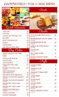 Premsay Foods menu 2