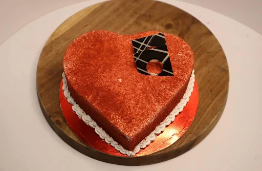 Red Velvet Heart Cake