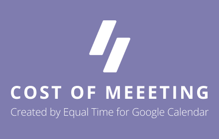 Cost Of Meeting for Google Calendar small promo image