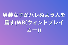 男装女子がバレぬよう人を騙す(WB(ウィンドブレイカー))