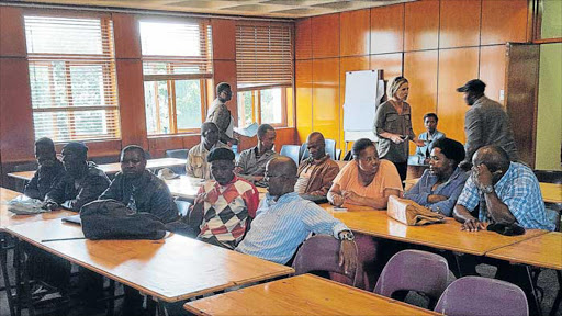 CRIME BUSTERS: Buffalo City Metro inducted about 50 members of the much-awaited new Coastal Protection Unit at the Gonubie Council Chambers yesterday Picture: MARK ANDREWS