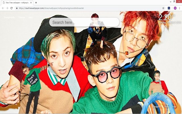 NCT Kpop backgrounds HD new tab