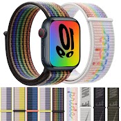 Dây Đeo Nylon Cho Đồng Hồ Thông Minh Apple Watch 40Mm 44Mm 42Mm 38Mm Iwatch Series 4 5 Se 7 6 41/45Mm