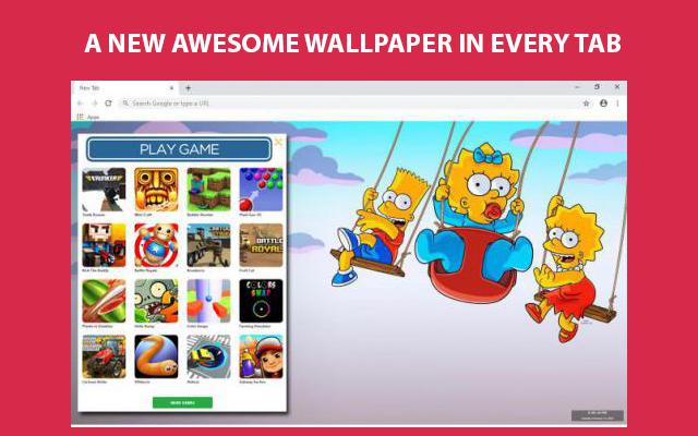 The Simpsons Wallpapers Custom Tab