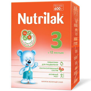 Молочная сухая смесь 3 600гр Nutrilak за 372 руб.