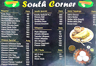 South Corner menu 1