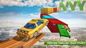 Real Taxi Car Stunts 3D: Impossible Ramp Car Stunt screenshot 9