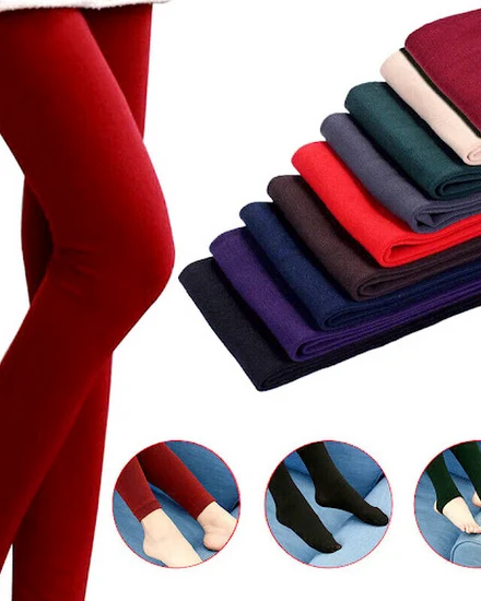 Women Ladies Winter Warm Leggings Fleece Lined Thick Ther... - 1