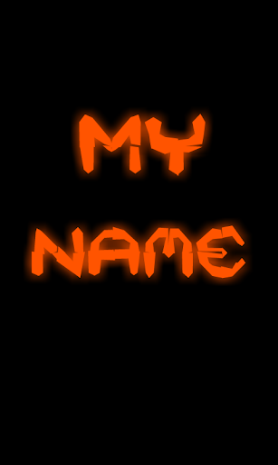 My Name Neon Live Wallpaper