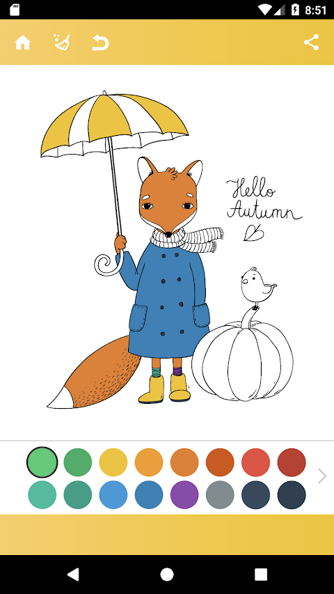 Autumn Coloring Pages Anti-Stressのおすすめ画像2