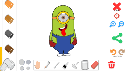 Colouring Drawing Minion