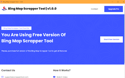 Bing Map Scrapper Tool