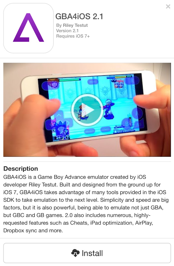 Ios用ゲームボーイエミュgba4ios 2 1が再度利用可能に こぼねみ