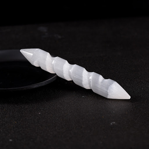 Title 1, Natural Transparent Crystal Plaster Spiral Stic...