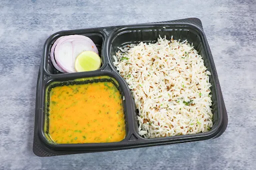 Jeera Rice With Dal Tadka