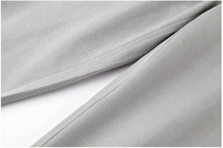 Title 14, Heren Casual Broek Effen Kleur Puur Katoen Grov...