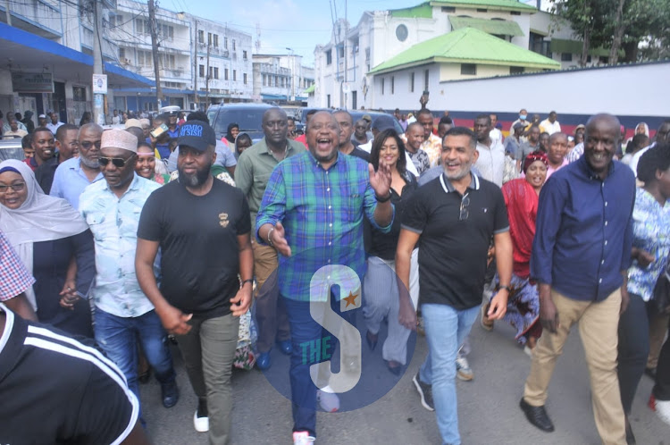 President Uhuru Kenyatta in Mombasa. PHOTO LABAN WALLOGA